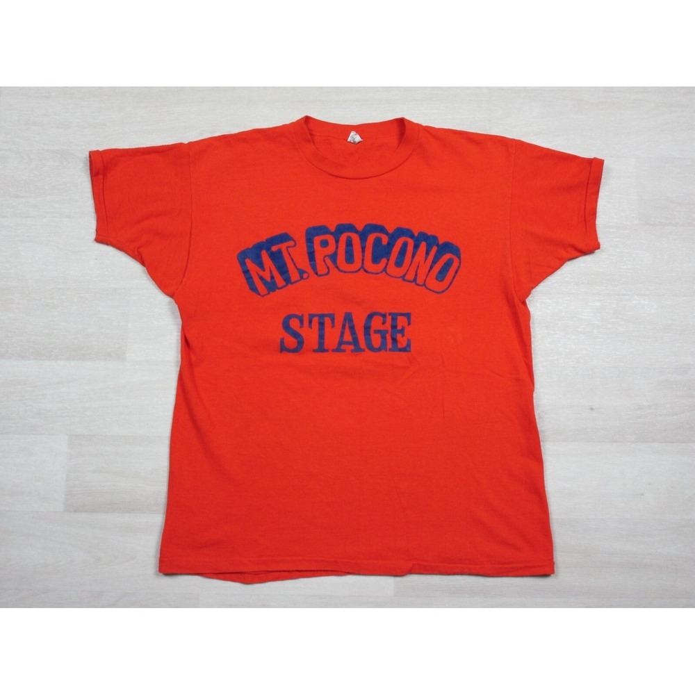Vintage 1970's Showco‎ Mt. Pocono Stage Crew Concert Tour L T-Shirt Sound Roadie